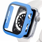 Protecteur Écran en Verre Trempé et PC Coque Compatible avec Apple Watch Serie 3 42mm, [Couverture Complète] Coque de Protection Ultra-Fine et Mate pour iWatch 42mm