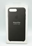 Genuine / Original Apple iPhone 7 Plus & 8 Plus Back Leather Case - Black