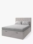 Koti Home Eden Upholstered Ottoman Storage Bed, King Size