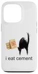 Coque pour iPhone 13 Pro I Eat Cement Maudit Chat Drôle Curly Specific Meme