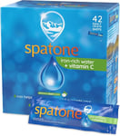 Spatone Natural Iron Supplement + Vitamin C (42 Sachets), Daily Convenient Liquid Iron Sachets, Nothing Artificial, Better Absorption than Tablets, Less Side Effects, Apple Flavour