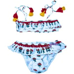 Maillots de bain enfant Lison Paris  Maillot de bain bikini blanc fleuri - 8 ans