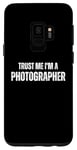 Coque pour Galaxy S9 Trust Me I'm a Photographer, photographie rétro vintage drôle