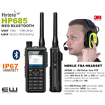 Hytera HP685 Håndholdt UHF/VHF med BLUETOOTH 5.0 (IP67)