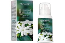 L'AMANDE - Déodorant femme spray sans alcool et sels d'aluminium, délicat et naturel pour peaux sensibles, déodorant femme hydratant avec jus d'aloès et de rose - Jasmin suprême 100 ml