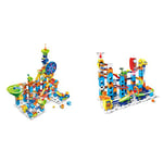VTech Marble Rush Adventure Set, Construction Toys for Kids with 10 Marbles and 128 Building Pieces & Marble Rush Launch Pad, Construction Toys for Kids with 10 Marbles and 75 Building Pieces