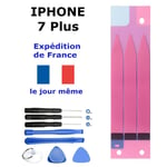 Autocollant Sticker Adhésif Colle Batterie Iphone 7 Plus Double Face Strips + Kit 8 Outils