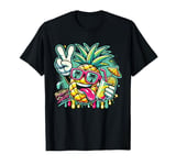 Pineapple Squad Cartoon Street Art Graphic T-Shirt