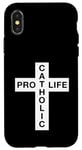 Coque pour iPhone X/XS Pro Life Catholic - Graphique croisé