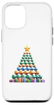 Coque pour iPhone 12/12 Pro Christmas Tree Haltère Poids Haltérophile Gymnase