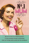 Funny Mother's Day Card for a Groovy Cool Mum - Joint at the Weekend - No 1 Mum