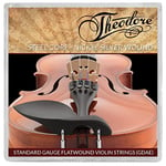 Theodore STA7-VLN Violin String Set - G,D,A, and E Strings - Steel Core, Flatwound with Nickel Silver and Ball Ends