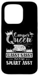 Coque pour iPhone 15 Pro Camping-car Queen Classy Sassy Smart Assy Fun Camping