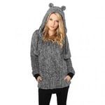 Urban Classics Ladies Melange Teddy Zip Hoodie (S)