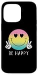 Coque pour iPhone 14 Pro Max Chemise Be Happy Heart Eyes Smile Face Peace Happy Face Love