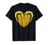 Sweetcorn Heart Love Corn Gardener Gardening T-Shirt