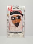 11x Black Fake Sheikh Beard Goatee Arabian Sultan Fancy Dress by Smiffys