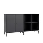 Montana - Pair Classic Sideboard - Anthracite / Black Legs - Skap og vitrineskap - designer_peter_j_lassen - Svart - MDF