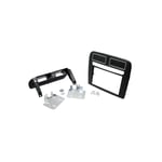 2-DIN monteringsramme - sort Fiat Grande Punto 2005 - 2009