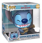 FUNKO POP! - JUMBO - FIGURINE DISNEY - 1419 - STITCH WITH UKULELE