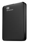 Western Digital WD Elements Portable ekstern harddisk 2 TB 2.5" Micro-USB B 3.2 Gen 1 (3.1 Gen 1) Sort