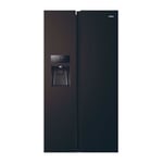 Réfrigérateur américain Haier sbs 90 Series 3 HSR3918EIPB - Classe e - 515 l - 180 x 90 x 65,9 cm - Noir