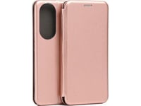 Beline Beline Etui Book Magnetic Honor 90 Różowo Złoty/Rose Gold