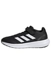adidas RunFalcon 3.0 Elastic Lace Top Strap Sneaker, core Black/FTWR White/core Black, 11.5 UK