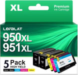 950Xl 951Xl Cartouche D'Encre Compatible Pour Hp 950 Xl 951 Xl Pour Officejet Pro 8600 8620 8610 8100 8615 251Dw 8630 8640 (Noir Cyan Magenta Jaune, 5-Pack)[DYJ070486]