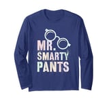 Sarcastic Little MR SMARTY PANTS Educational University I Long Sleeve T-Shirt