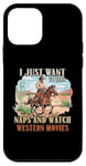 Coque pour iPhone 12 mini Faites la sieste et regardez un fan du film Western Movie Lover