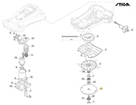 Disque Original Stiga a7500 Rtk Robot Tondeuse 122465667/0