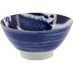 Tokyo Design Studio Japonism Tendon Bowl 17 8 x 8 8 cm Dragon Blue