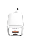 LDNIO A2318M USB USB-C charger for Apple + USB-C - Lightning cable