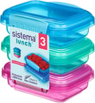 Sistema Lunch Food Storage Containers | 200 ml | Small Snack Pots | BPA-Free Pl