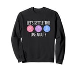 Funny Rock Paper Scissors Cute Old-School Decision Games Sweatshirt