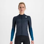 Sportful BodyFit Pro Women's Long Sleeve Thermal Jersey XS Galaxy Blue/Berry Blu