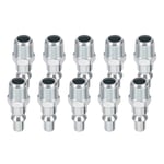 10pcs 1/4" NPT Male Air Plug A Style Plugs for Air Compressors