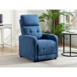 Vente-unique Fauteuil relax en tissu bleu JARAMILO