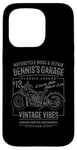 iPhone 15 Pro Dennis's Garage Motorcycle Design for the Name Dennis Case