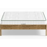 Ensemble lit adulte 180x200 cm en bois massif Aina + Matelas Latex naturel et ressorts ensachés