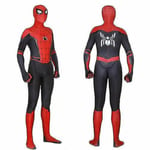 Spider Man Into The Superhero Costume Barn Miles Morales Cosplay Vuxen Red 180cm