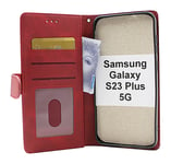 Zipper Standcase Wallet Samsung Galaxy S23 Plus 5G (Röd)