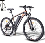 Fafrees E-Bike 26 Tum 26 Hailong En Elektrisk Mountainbike Shimano 21 Växlar svart