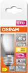 Dimbar klotlampa LED E27 Osram, varmvit