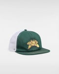 Vans Unisex Higher Place Unstructured Trucker Hat in Bistro Green Cotton - One Size