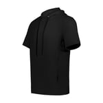 Holloway Men's Ventura Soft Knit Short Sleeve Hoodie Hooded Sweatshirt, Black, XL