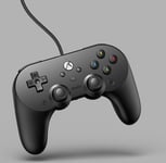 8BitDo Pro 2 Wired Gamepad -peliohjain, musta, Xbox / PC