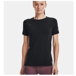 Under Armour Seamless Run T-skjorte Korte Ermer XS Dame - Svart, Komfortabel og Lett for Optimal Løping