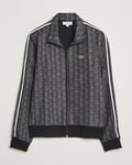 Lacoste Monogram Full Zip Track Jacket Black/Graphite